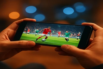 মোবাইল-অনুকূল গেমিং প্ল্যাটফর্ম ইন্টারফেসের একটি উদাহরণ